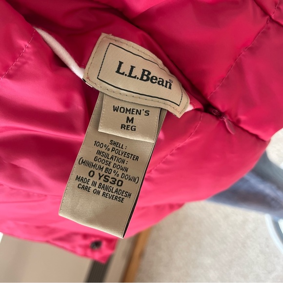 Vintage L.L. Bean reversible down vest pink black M - Picture 15 of 15